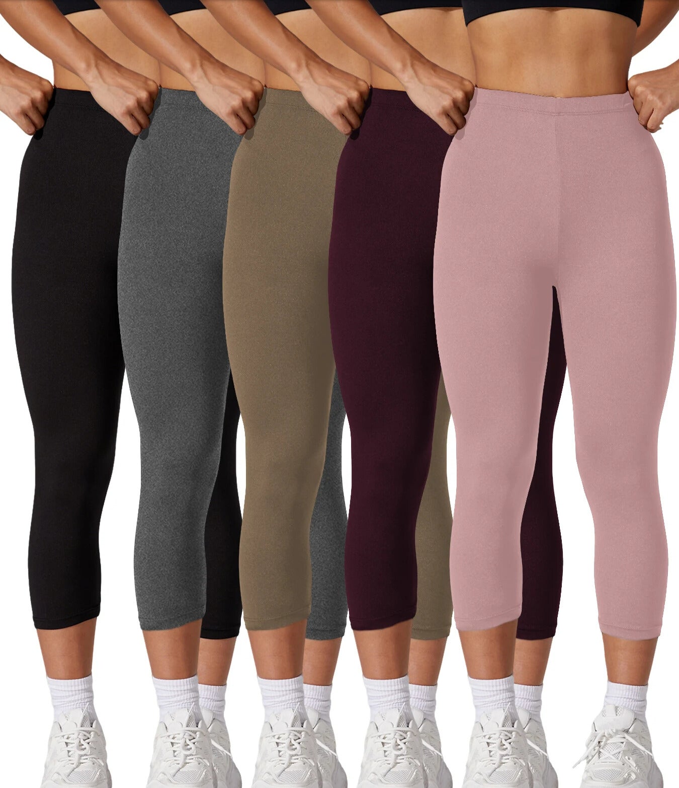 Curvy Strong™ 5-Pack Capri Leggings