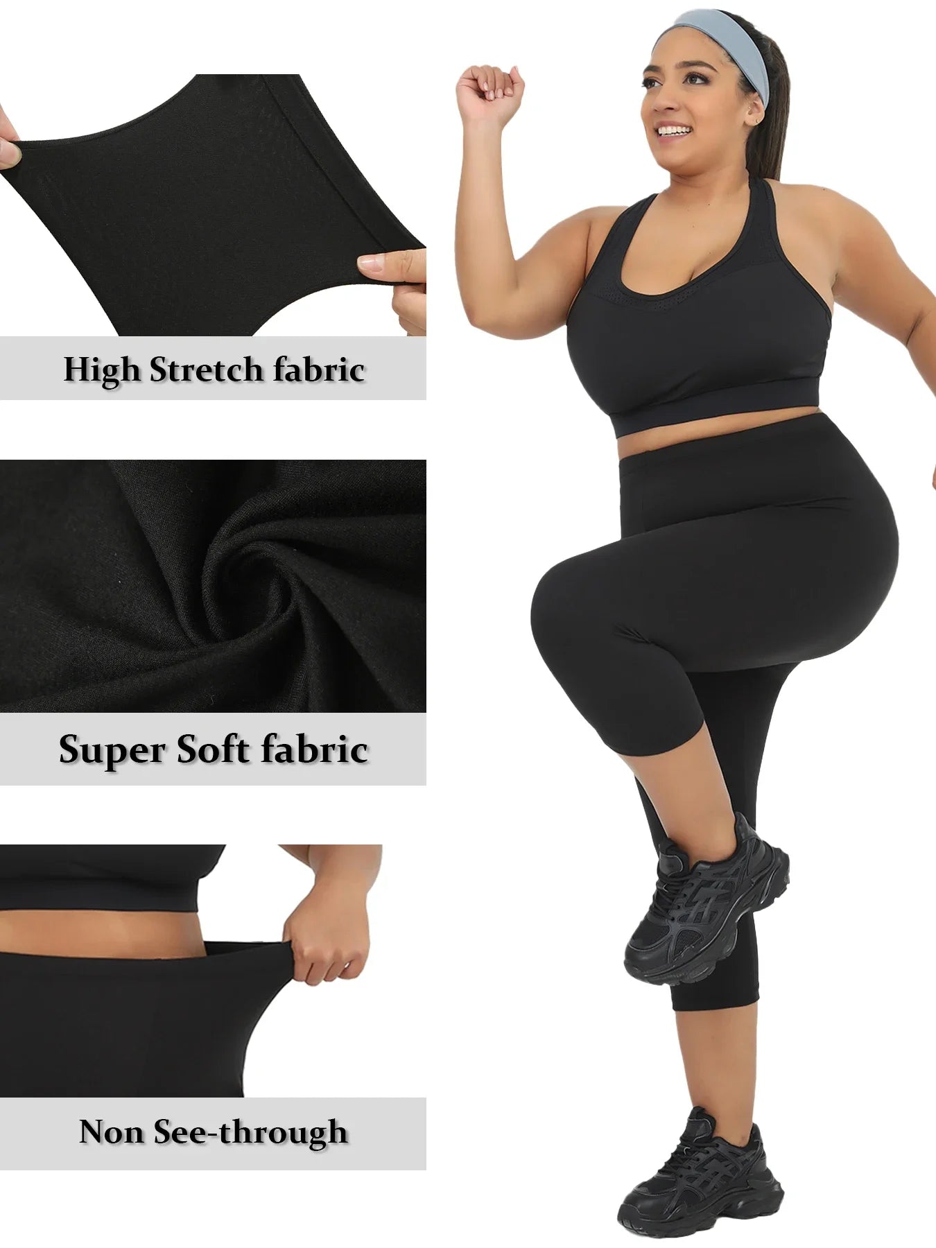 Curvy Strong™ 5-Pack Capri Leggings