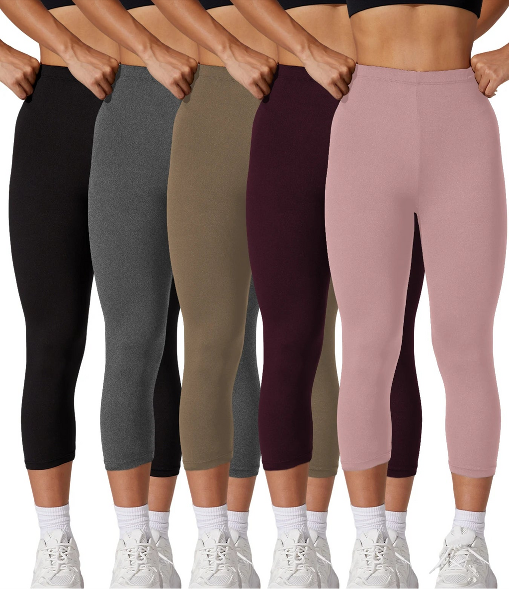 Curvy Strong™ 5-Pack Capri Leggings