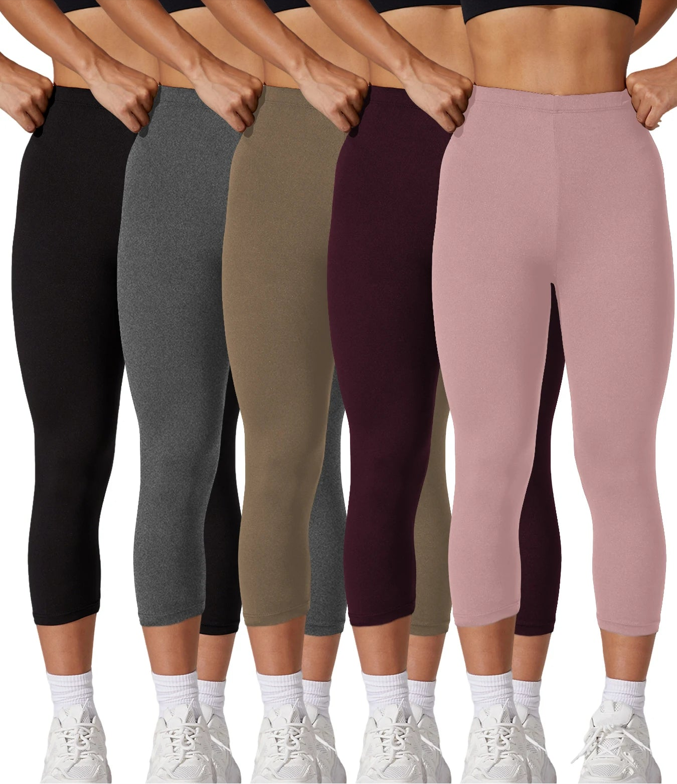 Curvy Strong™ 5-Pack Capri Leggings