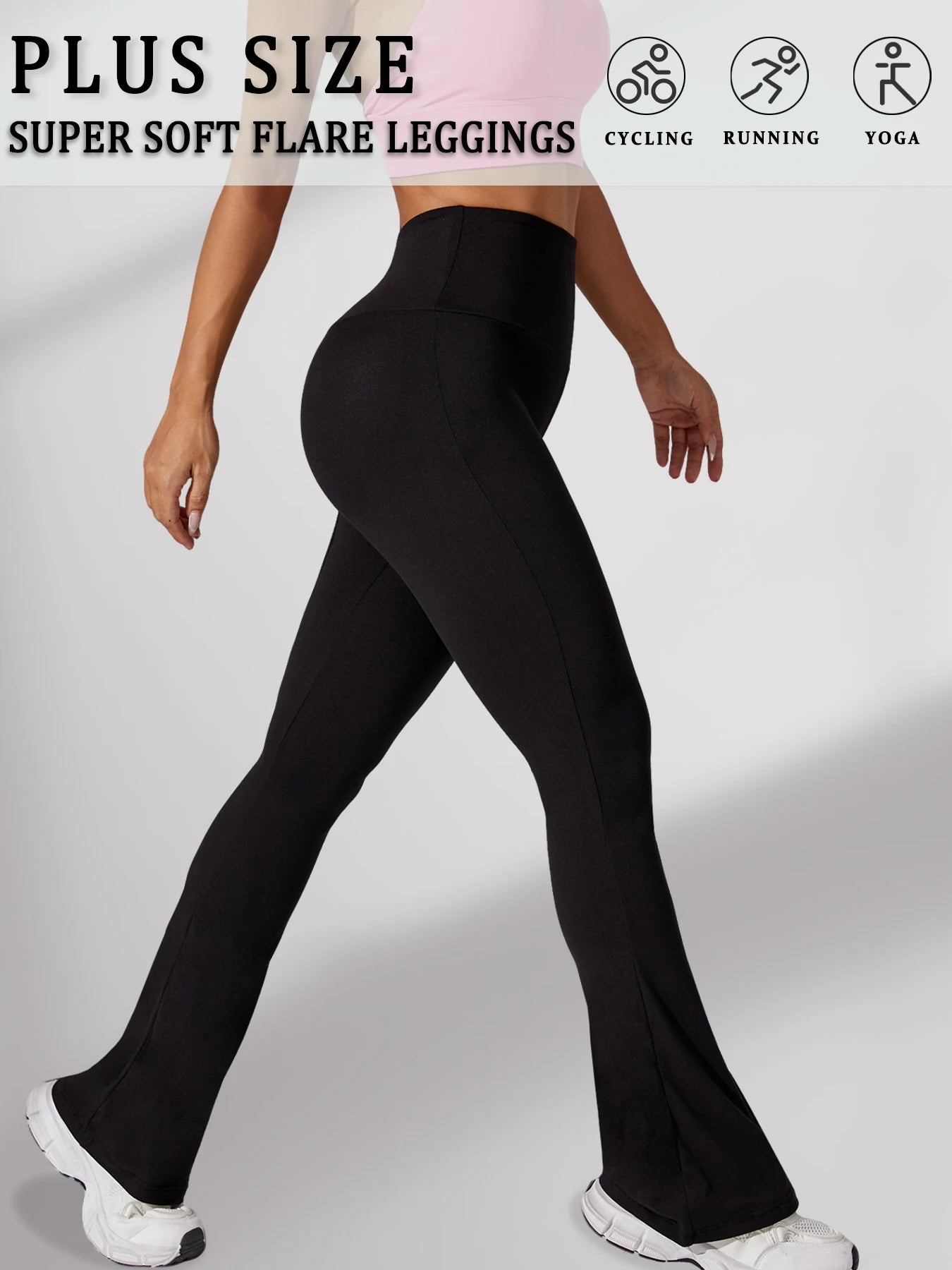 Curvy Strong™ Flare Fit High-Waisted Pants